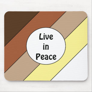 Mousepad Viva em Paz - Harmonia Racial: