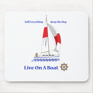 Mousepad Viva em um barco