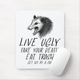 Mousepad Viva Falso A Sua Morte Comendo Lixo Engraçado Ogam