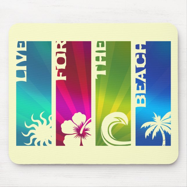 Mousepad Viva para a praia (Frente)