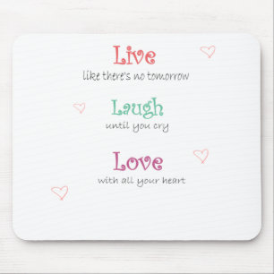 Mousepad Vive o amor do riso
