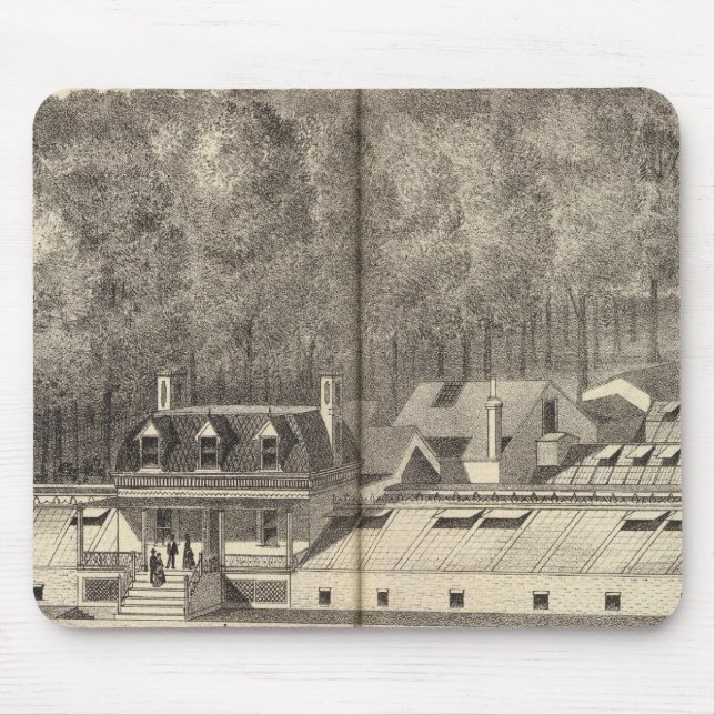Mousepad Viveiros e casas verdes de A Hance & Son (Frente)