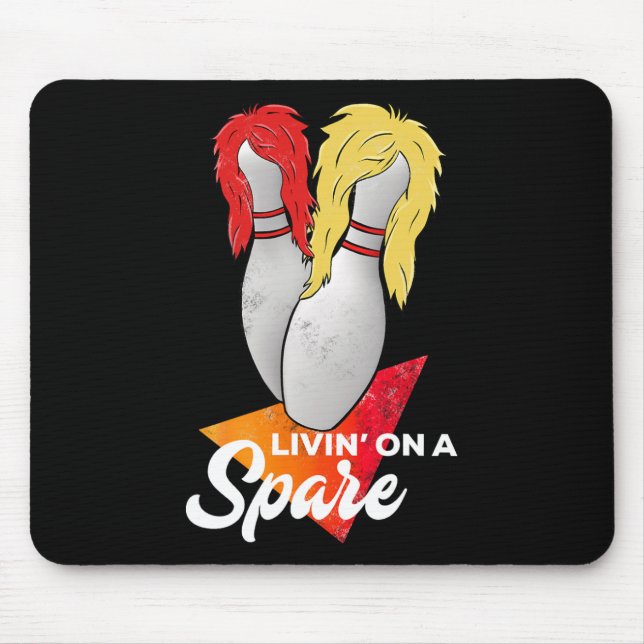 Mousepad Vivendo Em Um Time Reserva de Liga de Boliche  (Frente)