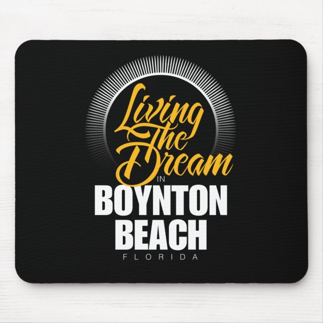 Mousepad Vivendo o sonho na praia de Boynton (Frente)