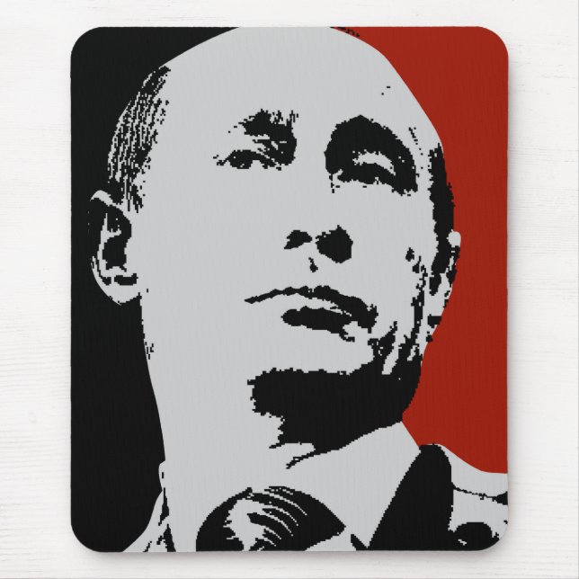 Mousepad Vladimir Putin Vermelho (Frente)