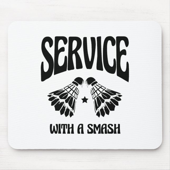 Mousepad Voar Alto Com Todos Os Jogadores De Badminton Do S (Frente)