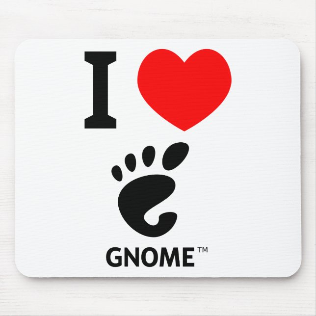 Mousepad Você ama o gnomo? Mostre-o! (Frente)