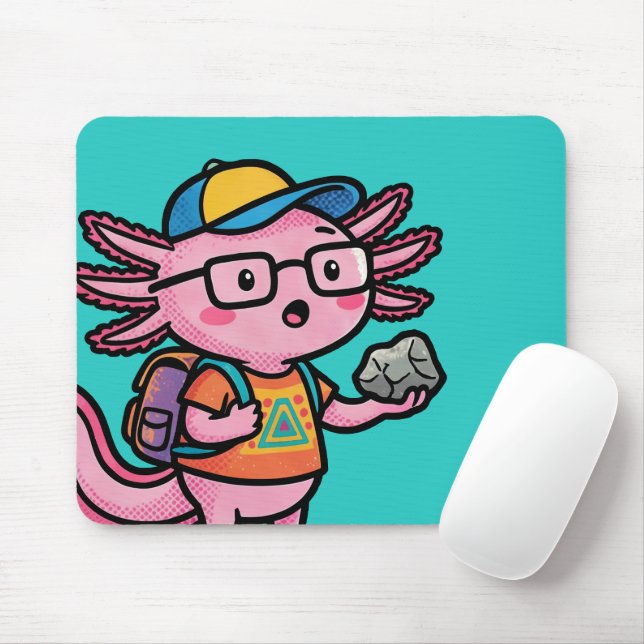 Mousepad Você certamente axolote perguntas Engraçadinho sac (Com mouse)