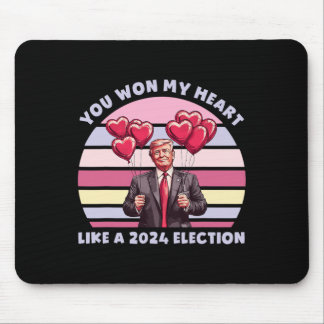 Mousepad Você conquistou meu coração como uma eleição engra