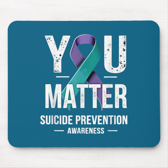 Mousepad Você Conscientização sobre Prevenção ao Suicídio  (Frente)