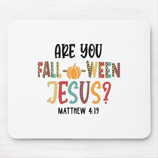 Mousepad Você é cristão de Jesus Engraçado Pumpkin? (Frente)