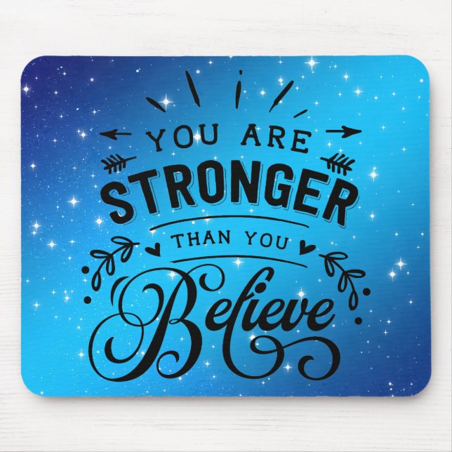 Mousepad Você é mais forte do que acredita (Frente)