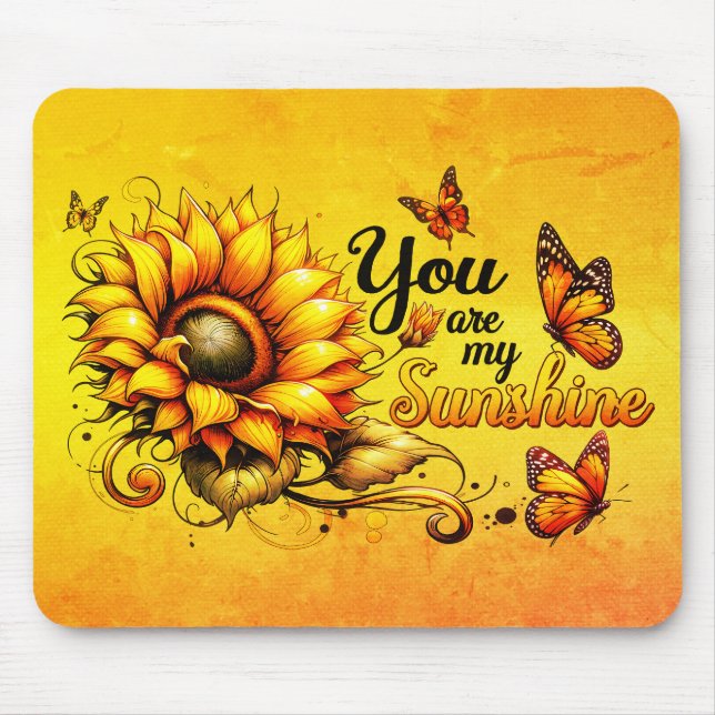 Mousepad Você É Meu Sol Girassol (Frente)