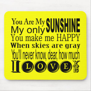 Mousepad Você é meus roupa e presentes da luz do sol
