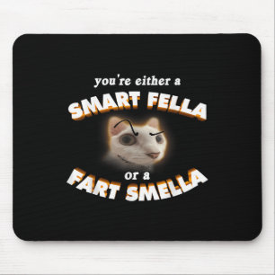 Mousepad Você É Um Gato Esperto Ou Um Fart Smella Meme