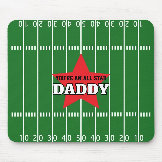 Mousepad Você é um Presente do Campo de Futebol All Star (Frente)