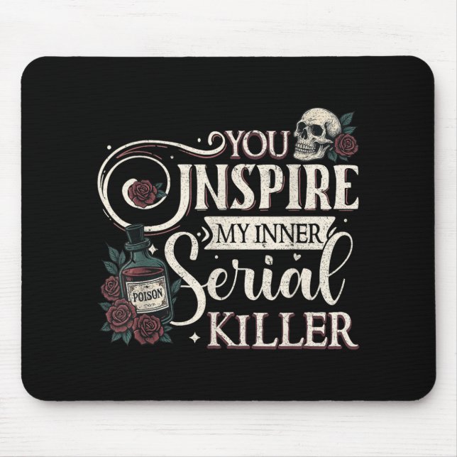 Mousepad Você Inspire Meu Assassino serial interno, Retro S (Frente)