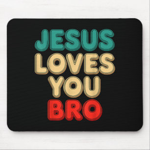 Mousepad Você Irmão Jesus Ama Você Fé Cristã Humor Religios