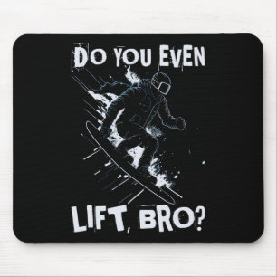 Mousepad Você Levanta O Irmão - Pele De Snowboard Retro Eng