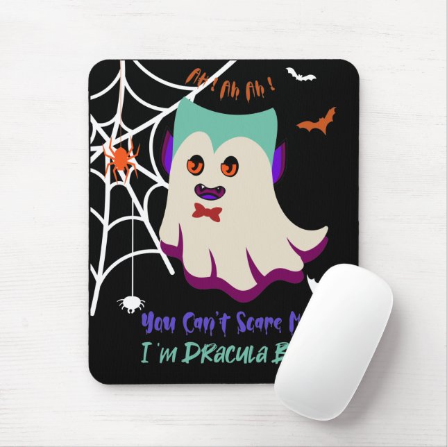 Mousepad Você não pode me assustar Eu sou Dracula Boo Mouse (Com mouse)