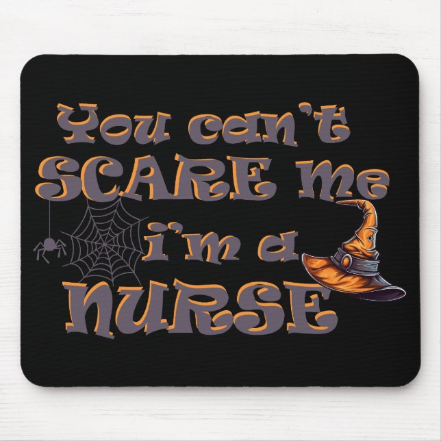 Mousepad Você não pode me assustar Eu sou enfermeiro Hallow (Frente)