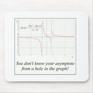 Mousepad Você não sabe seu asymptote…