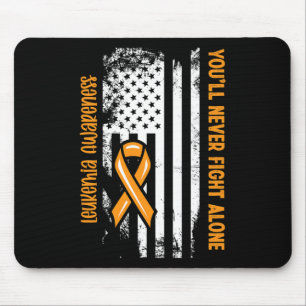 Mousepad Você Nunca Lutará Sozinho Câncer de Sangue Leucemi