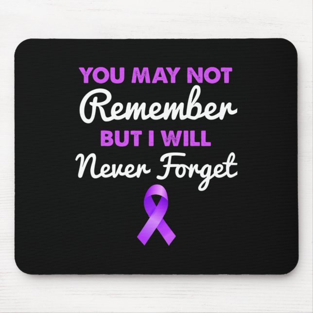 Mousepad Você Pode Não Lembrar Eu Nunca Vou Esquecer Heimer (Frente)