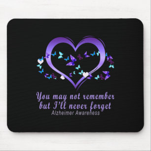 Mousepad Você pode não se lembrar, mas eu nunca esquecerei
