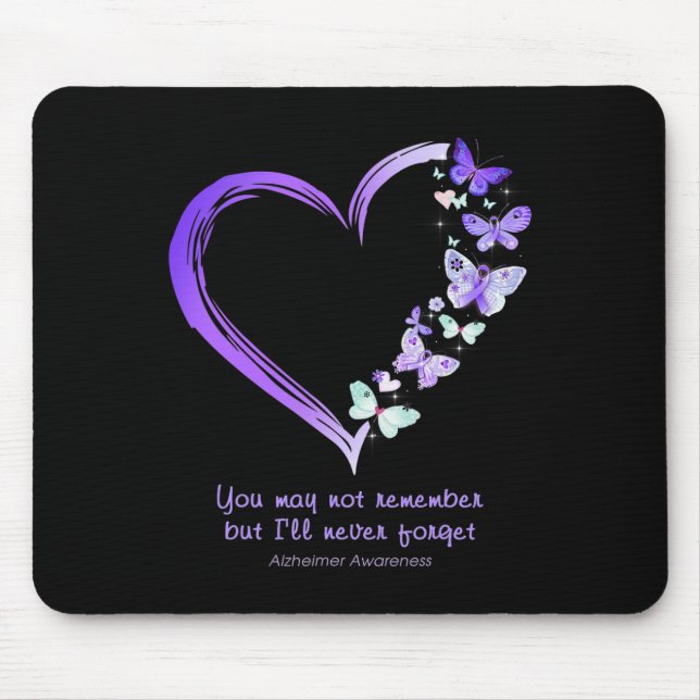 Mousepad Você pode não se lembrar, mas eu nunca vou esquece (Frente)