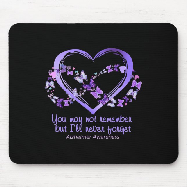 Mousepad Você pode não se lembrar, mas eu nunca vou esquece (Frente)