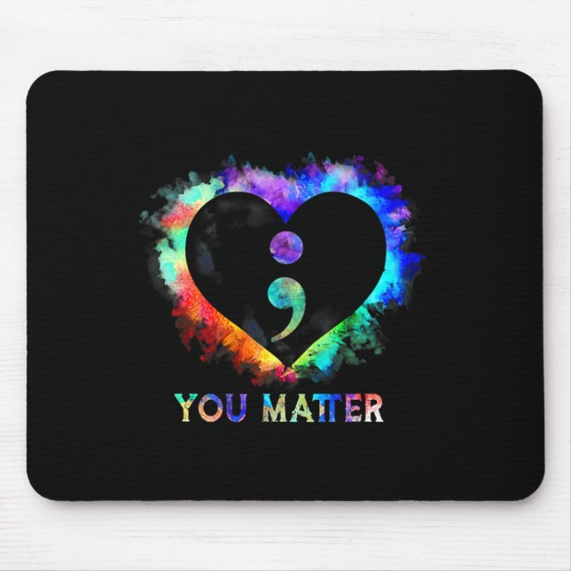 Mousepad Você Problema com o Semicolon de Sensibilização pa (Frente)