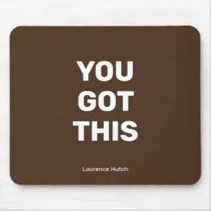 Mousepad Você Tem Este Minimalista Marrom Com Seu Nome