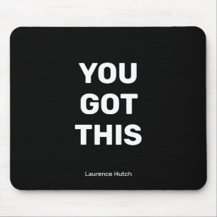 Mousepad Você Tem Este Minimalista Negro Com Seu Nome