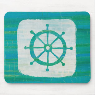Mousepad Volante litoral do Aqua da arte  