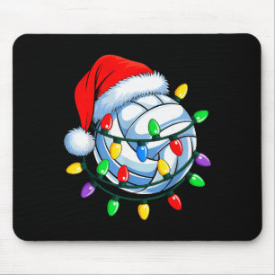Mousepad Volei de Natal Xmas Santa Srts Chapéu Masculino Fe