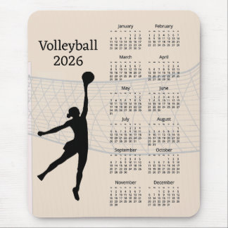 Mousepad Volleyball 2026 Calendar
