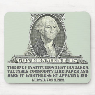 Mousepad Von Mises no papel moeda
