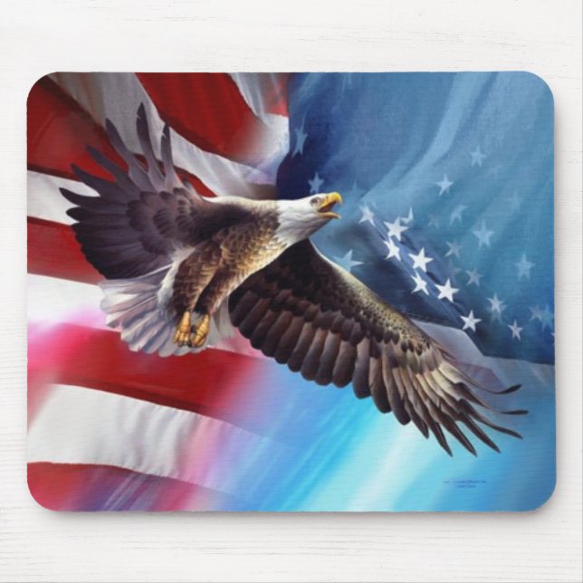 Mousepad vôo americano da águia (Frente)