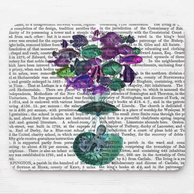 Mousepad Voo Do Balão De Ar Quente De Peixes (Frente)