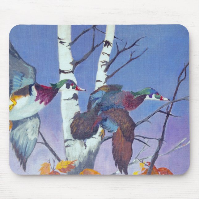 Mousepad Voo do Pato de Madeira do Rico (Frente)