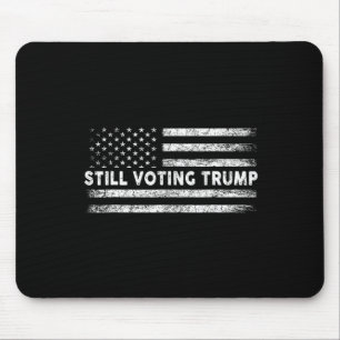 Mousepad Votando Trump 2024 Bandeira Americana Patriótica H