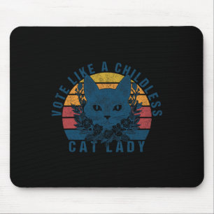 Mousepad Votar Como Uma Mulher De Gato Sem Filhos Está Vota