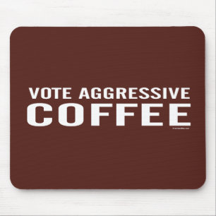 Mousepad Votar o mouse agressivo do café