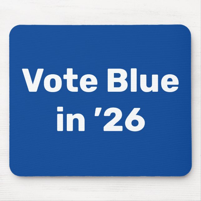 Mousepad Vote Blue em 2026 (Frente)