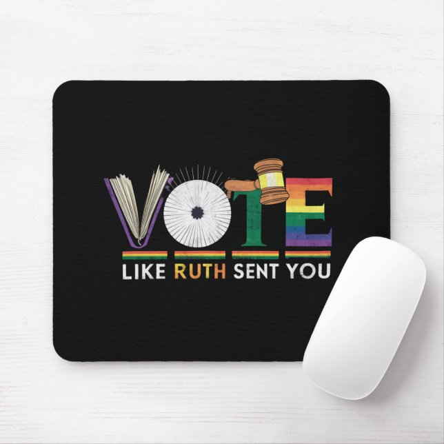 Mousepad Vote Como Ruth Enviou Você Gavel Feministas Lgbt O (Com mouse)