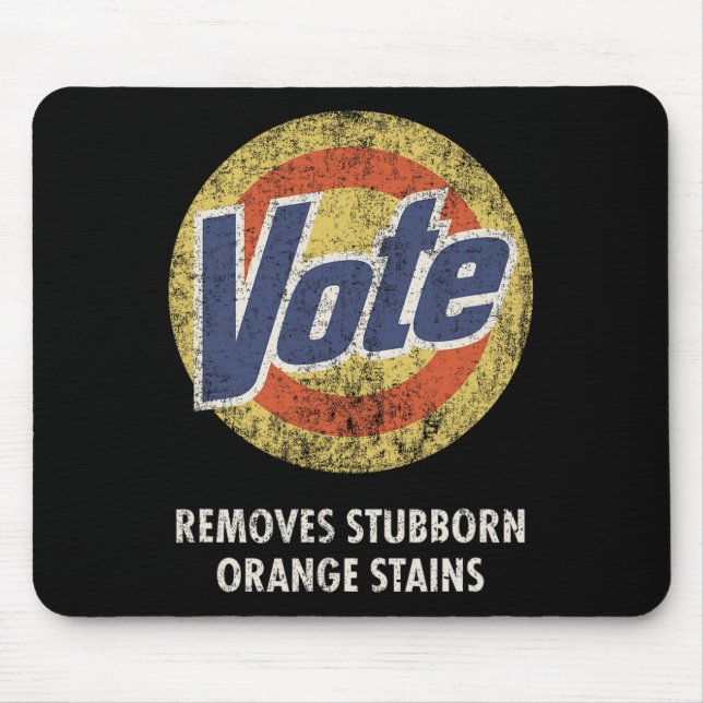 Mousepad Vote Detergent Funny Vintage (Frente)