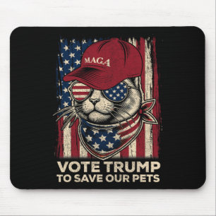 Mousepad Voto De Bandeira Americana Para Salvar Os Nossos P