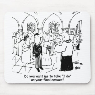 Mousepad Votos do Casamento - Faço Como Resposta Final