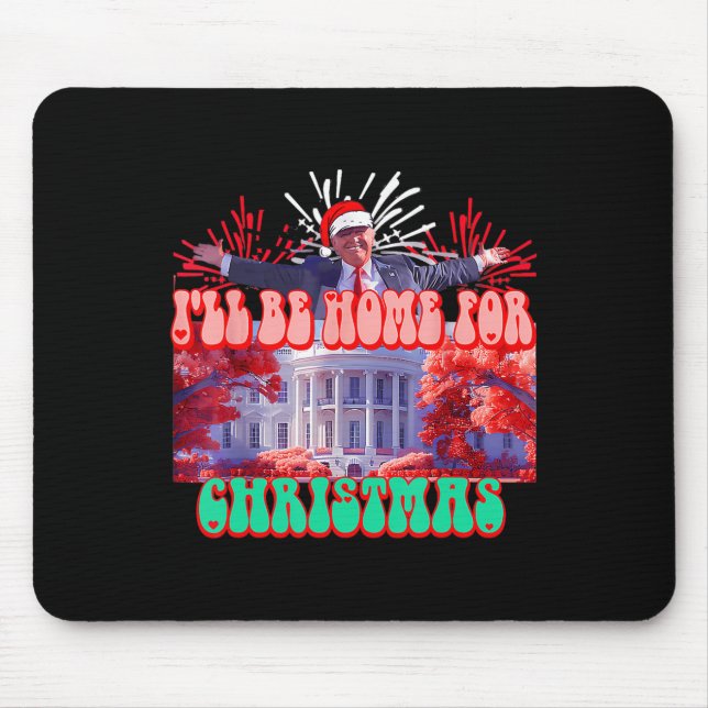 Mousepad Vou Estar Em Casa Para Papais noeis De Natal Engra (Frente)